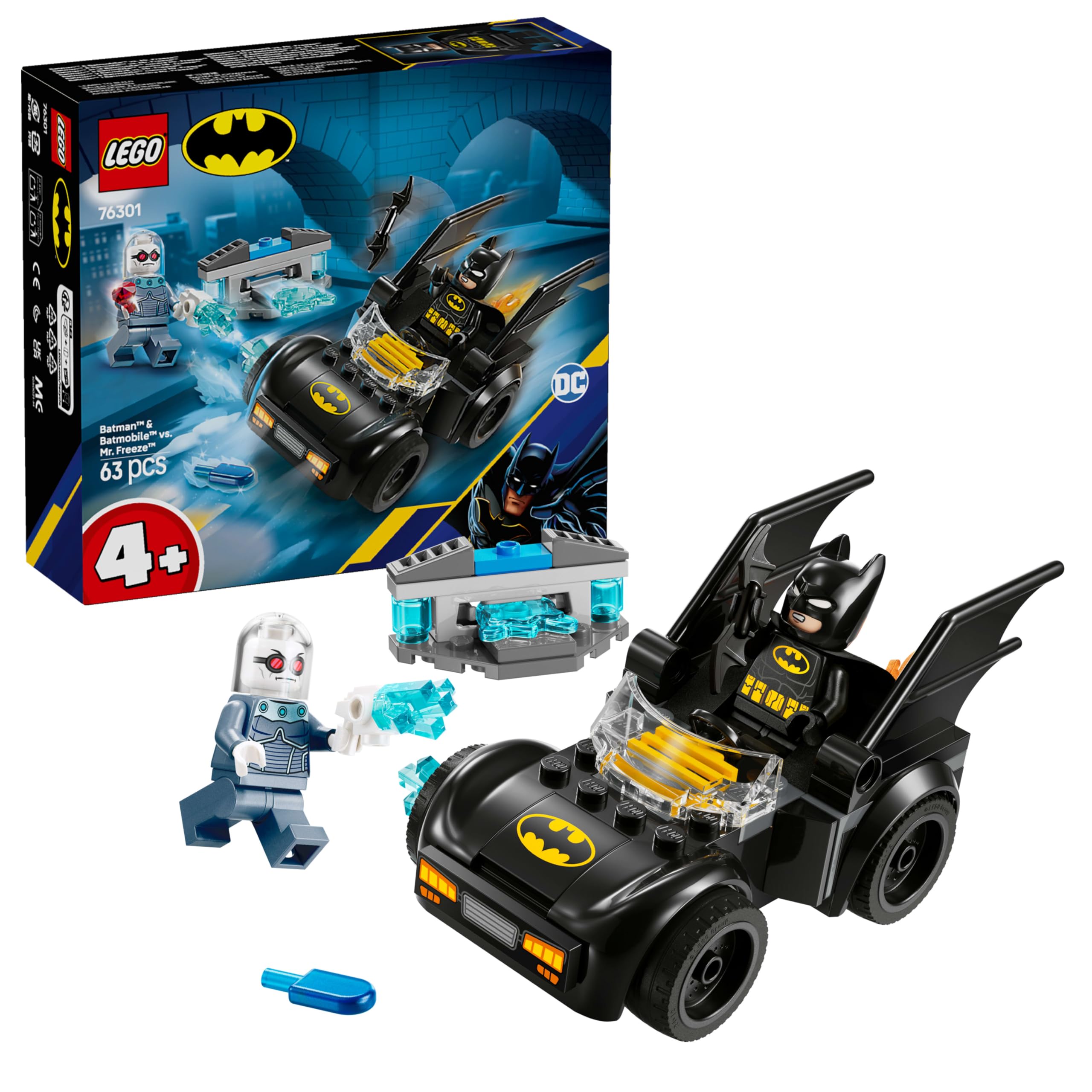 LEGO DC Batman: Batman & Batmobile vs. Mr. Freeze Vehicle Playset